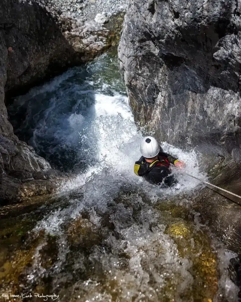 Toboggan sportif au canyon de Rouanette