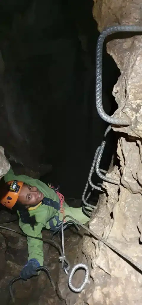 Escalade de la Via Souterrata du Dévoluy