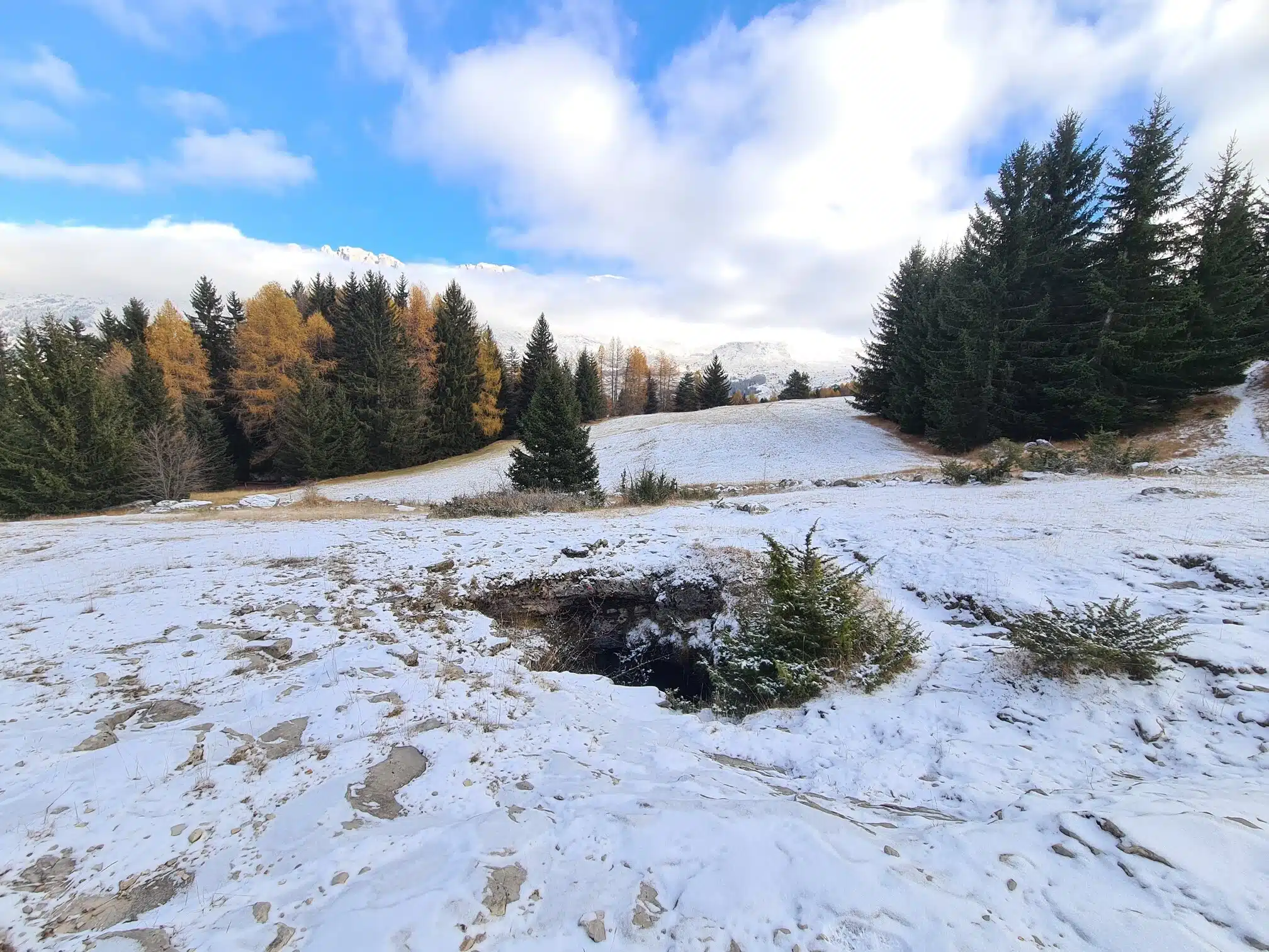 Chourum du Dévoluy sous la neige
